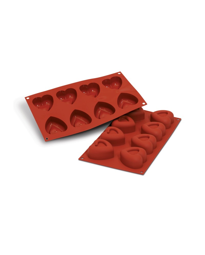 Moule silicone savarins coeur