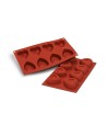 Moule silicone savarins coeur