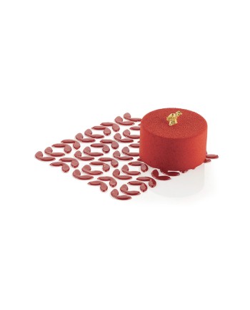 Lot de 2 pochoirs feuillage en silicone