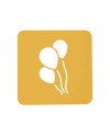 Lot de 2 pochoirs ballons en silicone