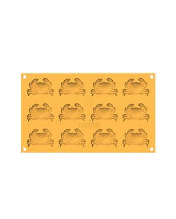 Plaque silicone 12 crabes