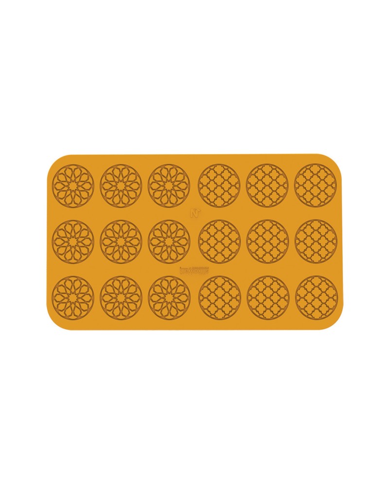 Plaque silicone 16 décors ronds Ambra