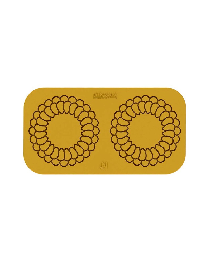 Plaque silicone 2 décors mandala