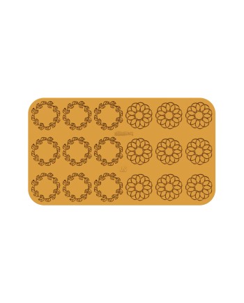 Plaque silicone 18 couronnes