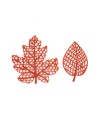 Plaque silicone 21 feuilles "bois"