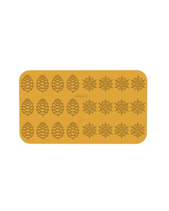 Plaque silicone 24 décors hiver