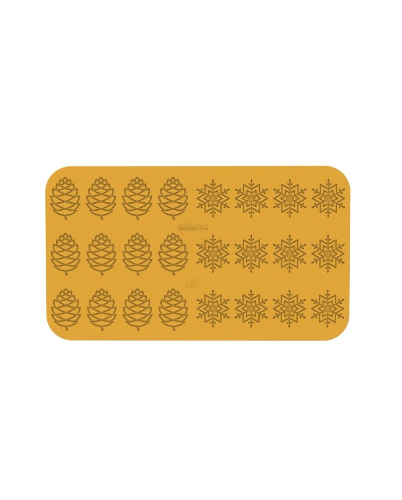Plaque silicone 24 décors hiver
