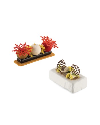 Plaque silicone 24 décors hiver