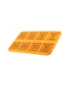 Plaque silicone de 8 séries de carrés