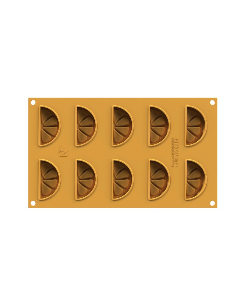 Plaque silicone 10 tranches de citrons