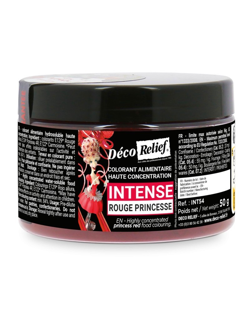 Colorant poudre intense rouge princesse