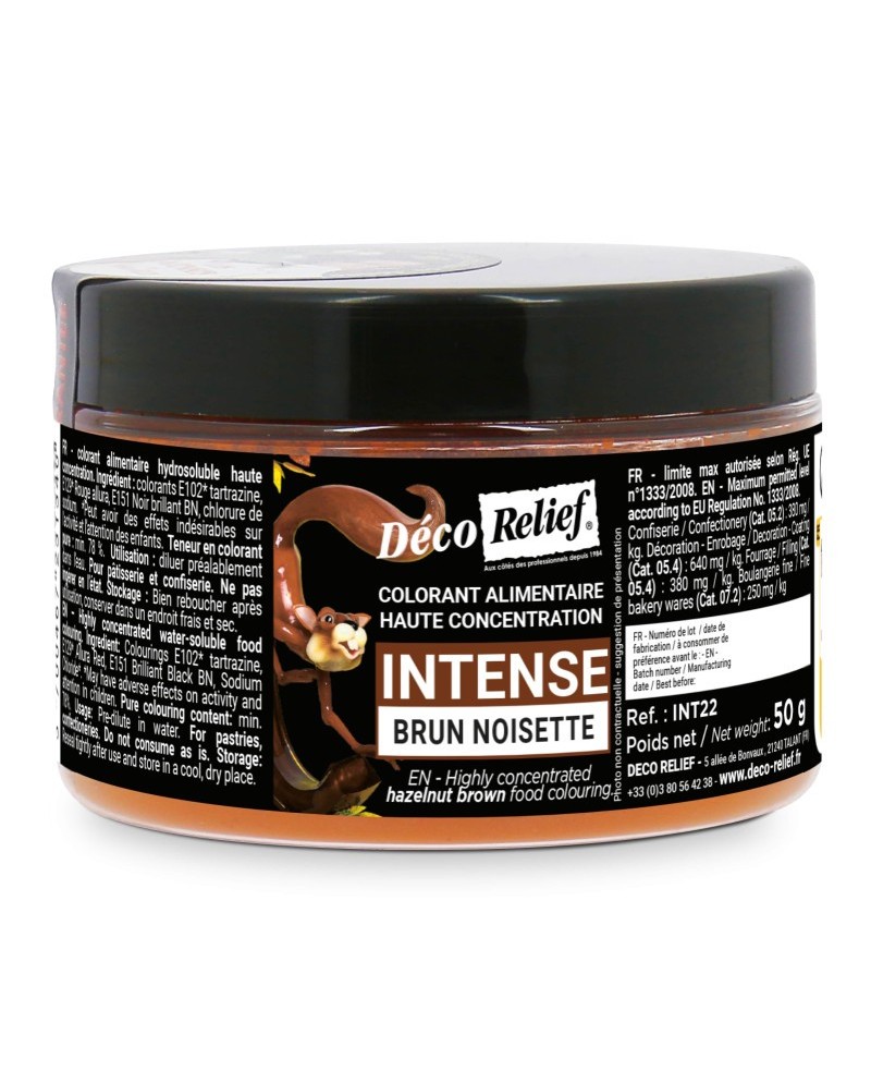Colorant poudre intense brun noisette