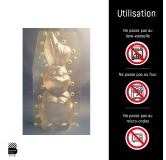 Moule lapin assis 620 x 260 mm