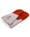 Paire de gants de protection anti-chaleur en cuir 200 mm - photo 2