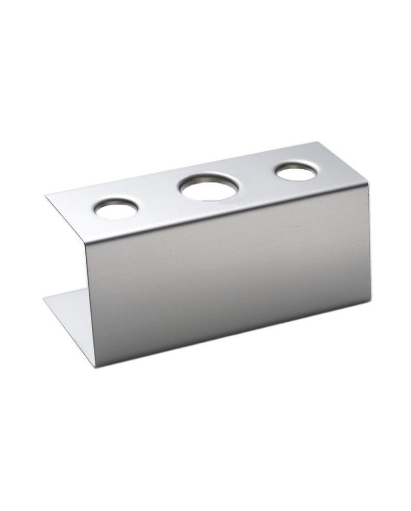 Support à cornets inox 1 x Ø 31 mm, 2 x Ø 26 mm