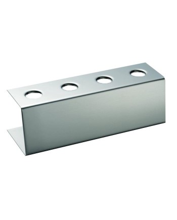 Support à cornets inox 4 trous Ø 26 mm