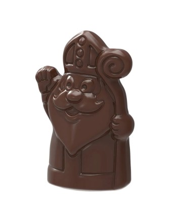 Moule à chocolat magnétique Saint Nicolas agitant