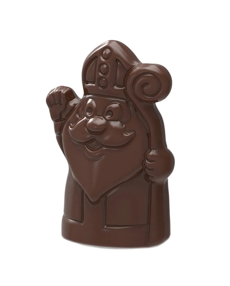 Moule à chocolat magnétique Saint Nicolas agitant