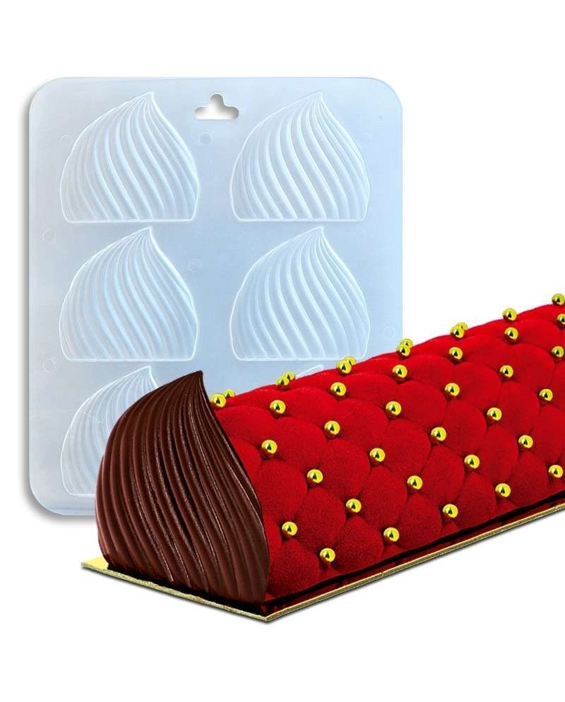 Plaque 6 embouts de bûche volutes 93 x 88 x 4.5 mm - photo 3