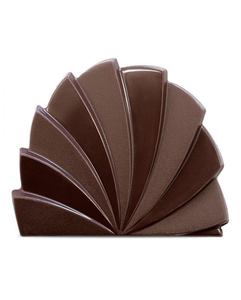 Plaque 6 embouts de bûche paon 90 x 75 x 3 mm