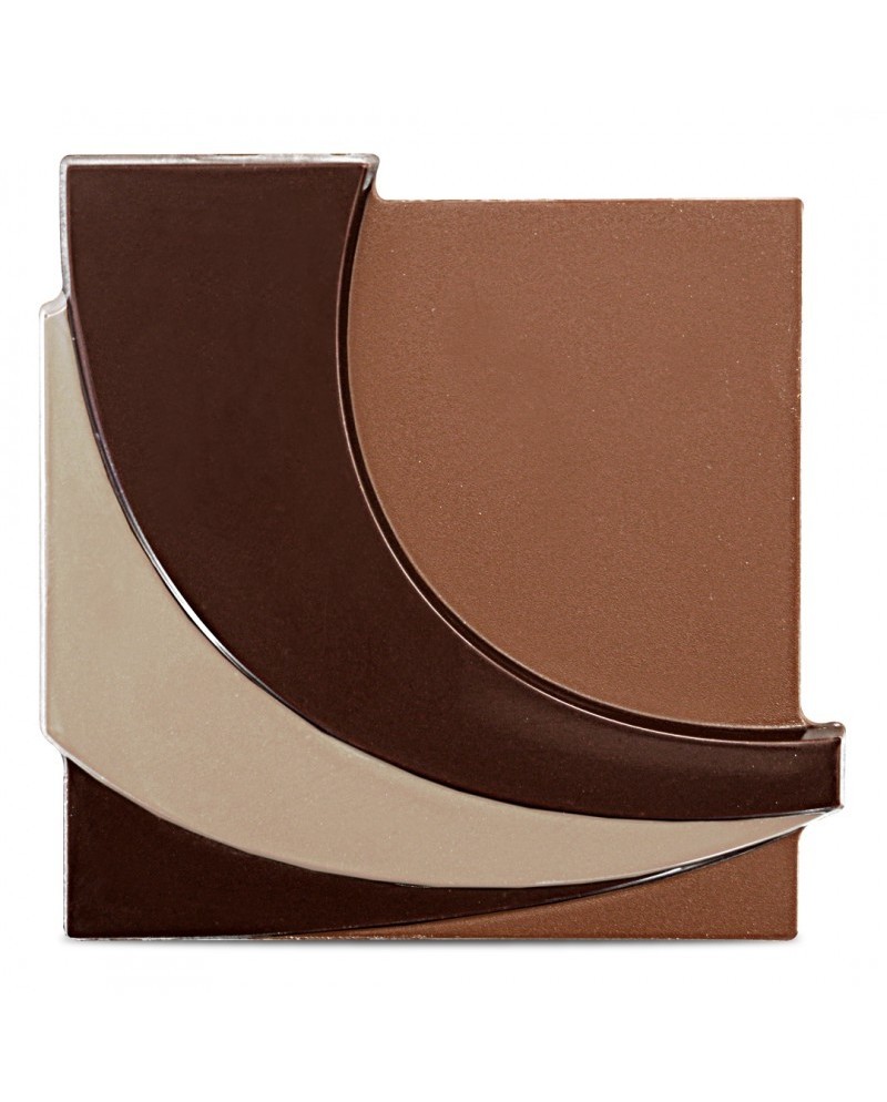 Plaque 6 embouts de bûche vague 83 x 83 x 3 mm