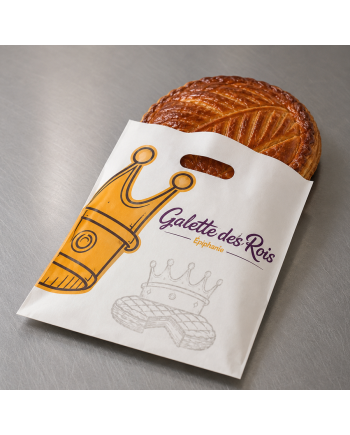 Sac galette ingraissable "les rois" par 100 | Brehmer