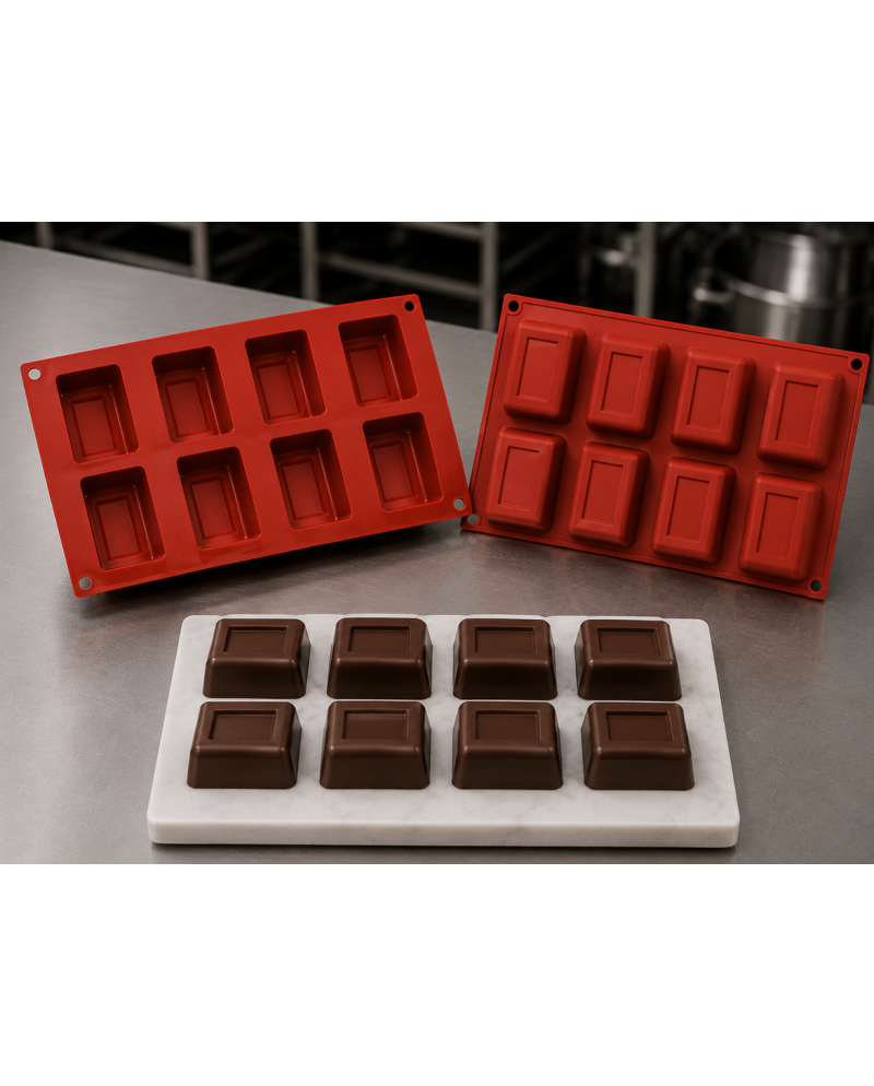 Moule silicone savarins rectangulaires | Brehmer