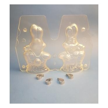 Moule lapin avec carotte 185 mm par 2