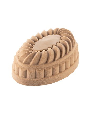 Moule silicone ovale plein coeur