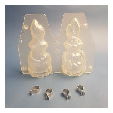 Moule lapin / œuf 196 mm par 2 - photo 2