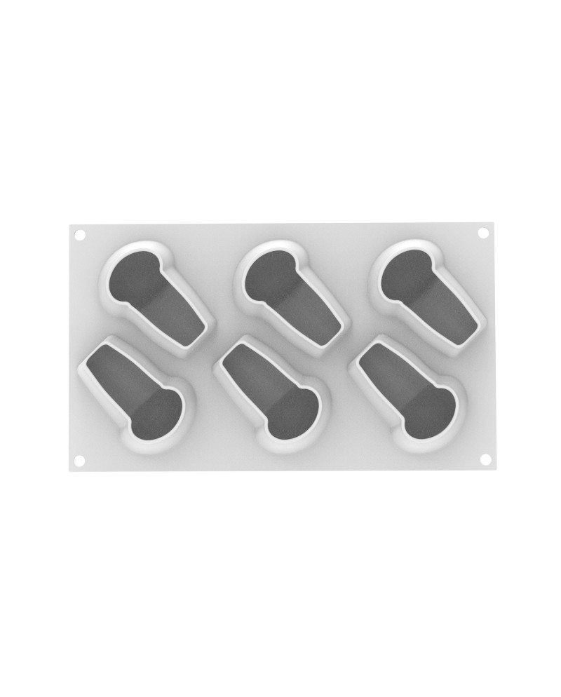 Plaque silicone 6 babas
