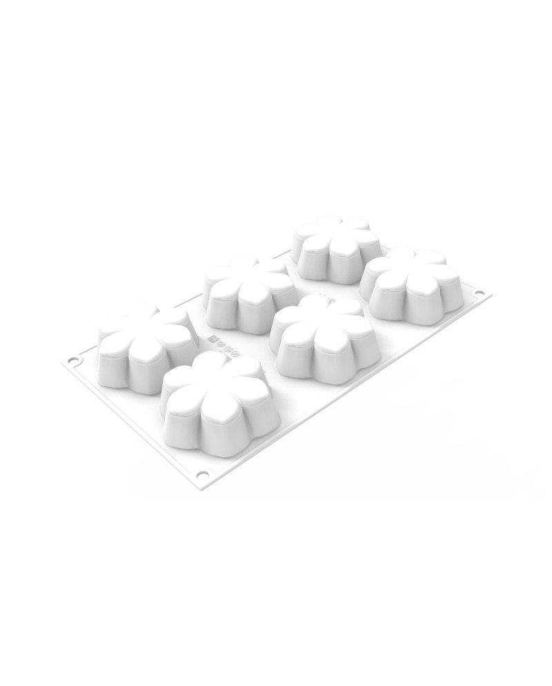Plaque silicone 6 fleurs Hana