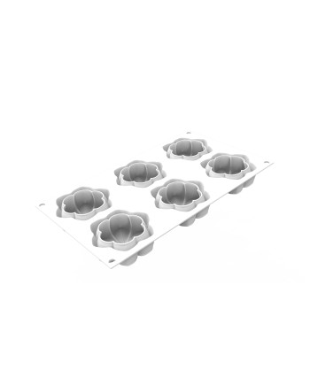 Plaque silicone 6 fleurs Hana