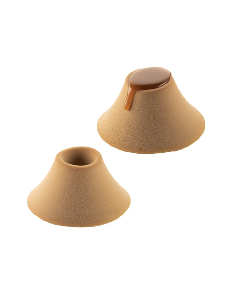Plaque silicone 6 moules volcans vesurio
