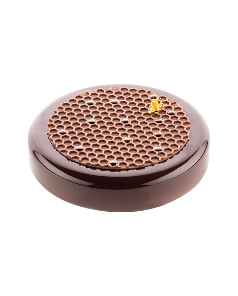 Plaque silicone décors alvéoles et abeilles