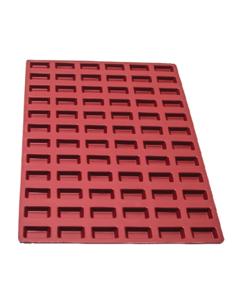 Plaque silicone 72 financiers 600 x 400 mm