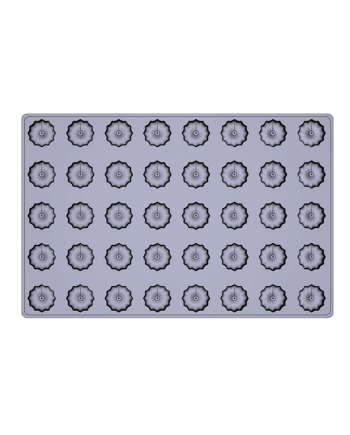 Plaque silicone moule canelé 600 x 400 mm