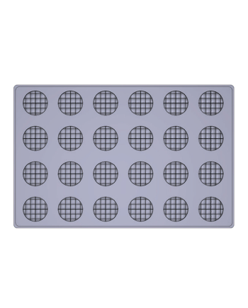 Plaque silicone 94 mini pyramides 600 x 400 mm