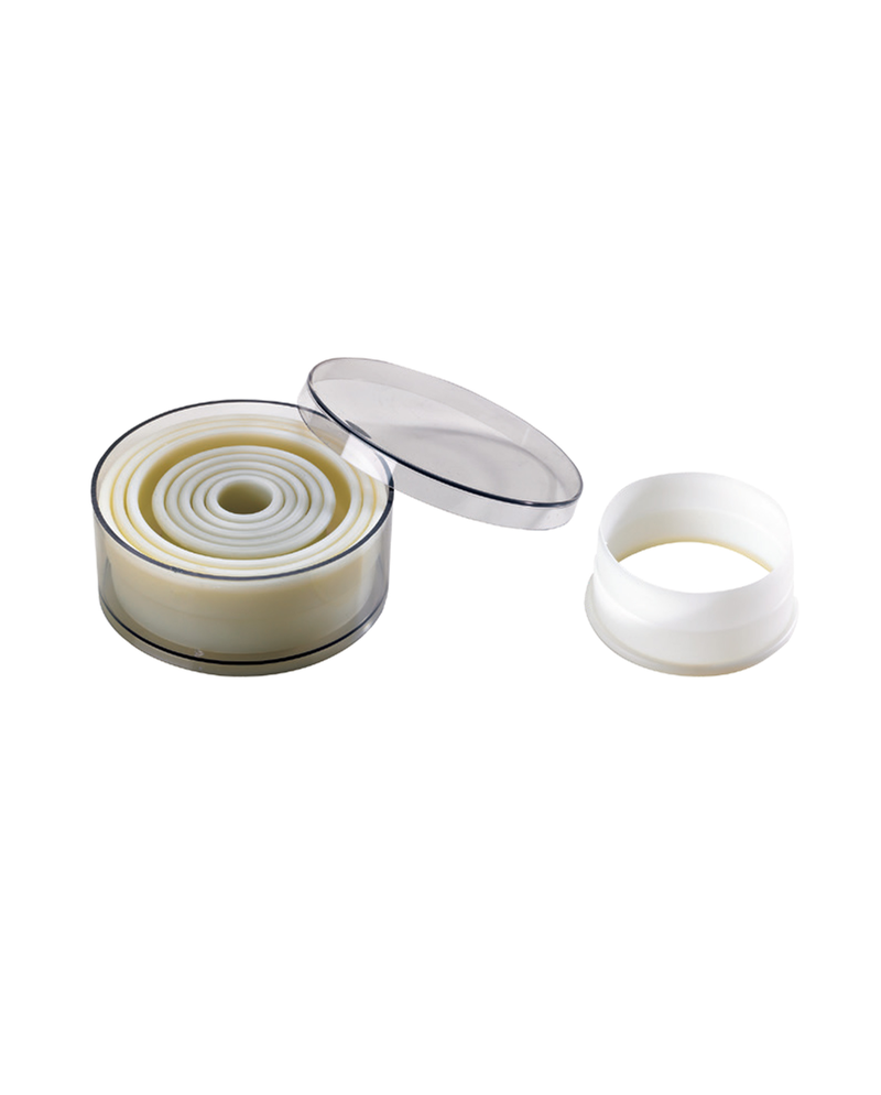 Boite 9 découpoirs polyglass rond unis