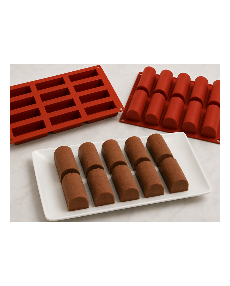Moule silicone bûchettes | Brehmer