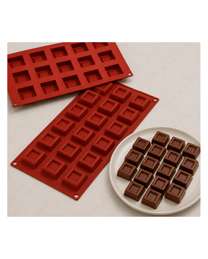 Moule silicone carrés | Brehmer