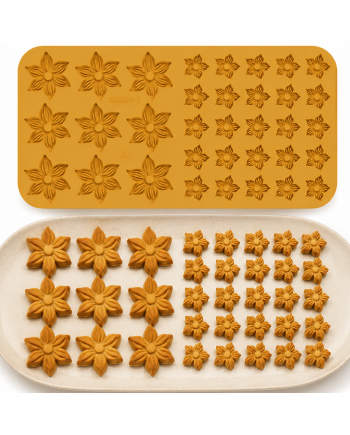 Plaque silicone grandes et petites fleurs | Brehmer