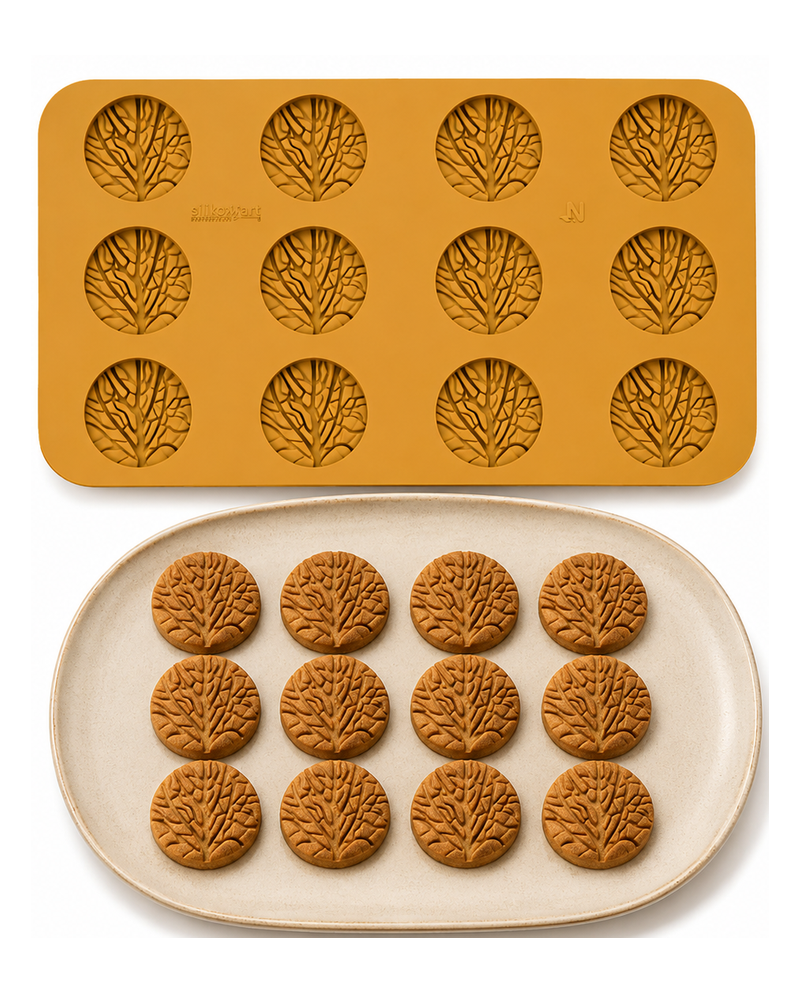 Plaque silicone 12 feuilles de choux | Brehmer