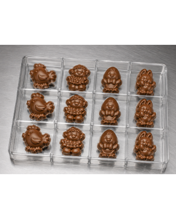 Plaque 3 x 4 fritures Pâques 8 gr | Brehmer