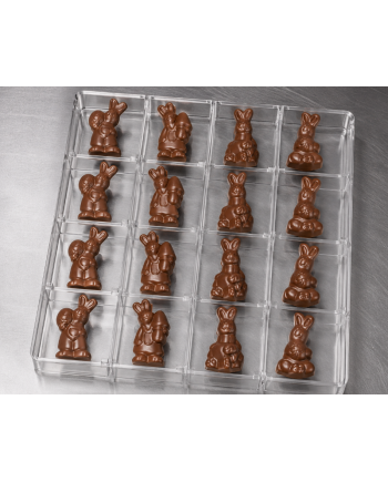 Plaque fritures 4x4 lapins assortis | Brehmer