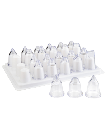 Assortiment de 24 douilles acryllique