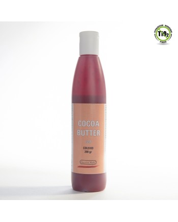 Pot de 200 grs de beurre de cacao coloris rouge