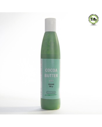 Pot de 200 grs de beurre de cacao coloris vert