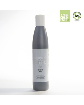 Pot de 200 grs de beurre de cacao coloris gris