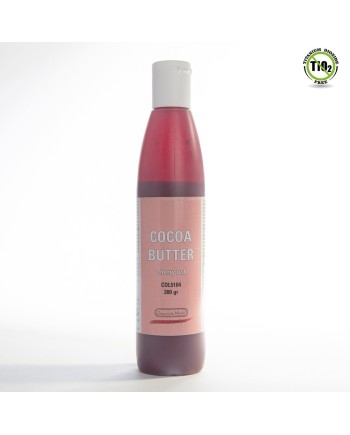 Pot de 200 grs de beurre de cacao coloris rouge cerise
